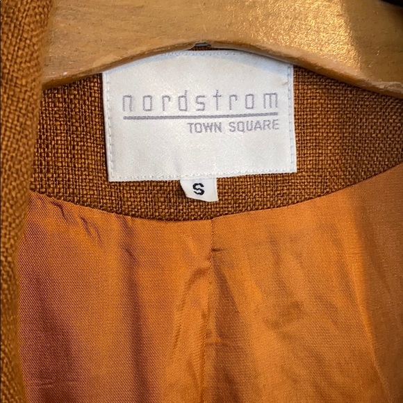 Vintage Brown Linen Oversized Blazer - Picture 5 of 6